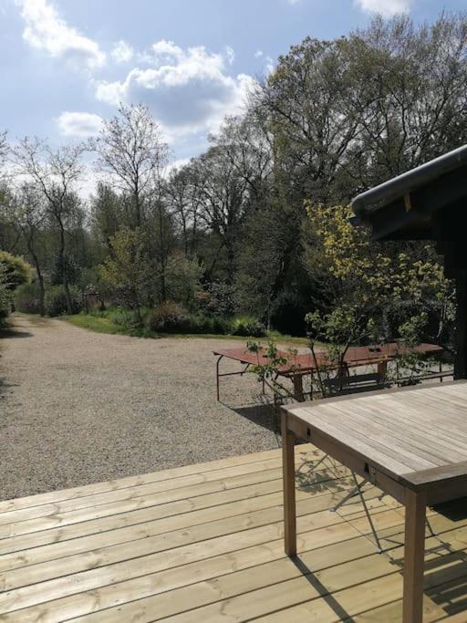 Chalet En Pleine Nature Au Bord D'Un Etang Lanvallay Exteriör bild