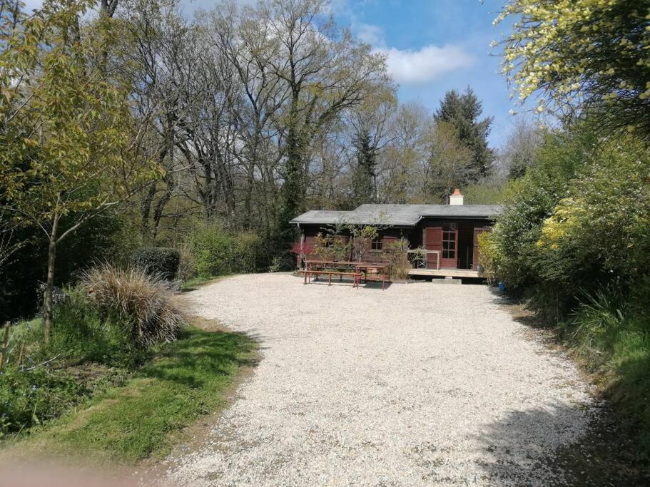 Chalet En Pleine Nature Au Bord D'Un Etang Lanvallay Exteriör bild